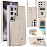 Custodia portafoglio con cinturino verticale per Samsung Galaxy S26+, S26 Ultra