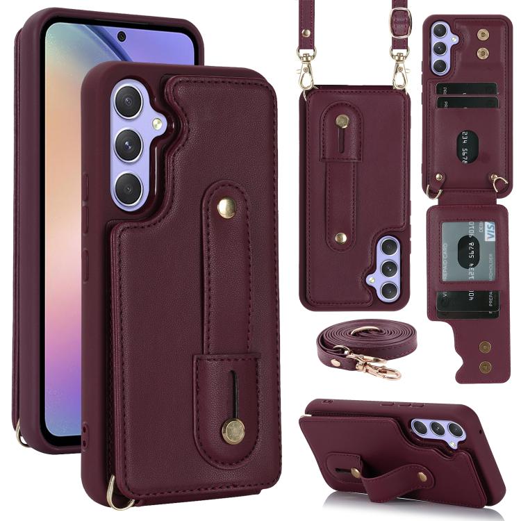 Custodia portafoglio con cinturino verticale per Samsung Galaxy S26+, S26 Ultra