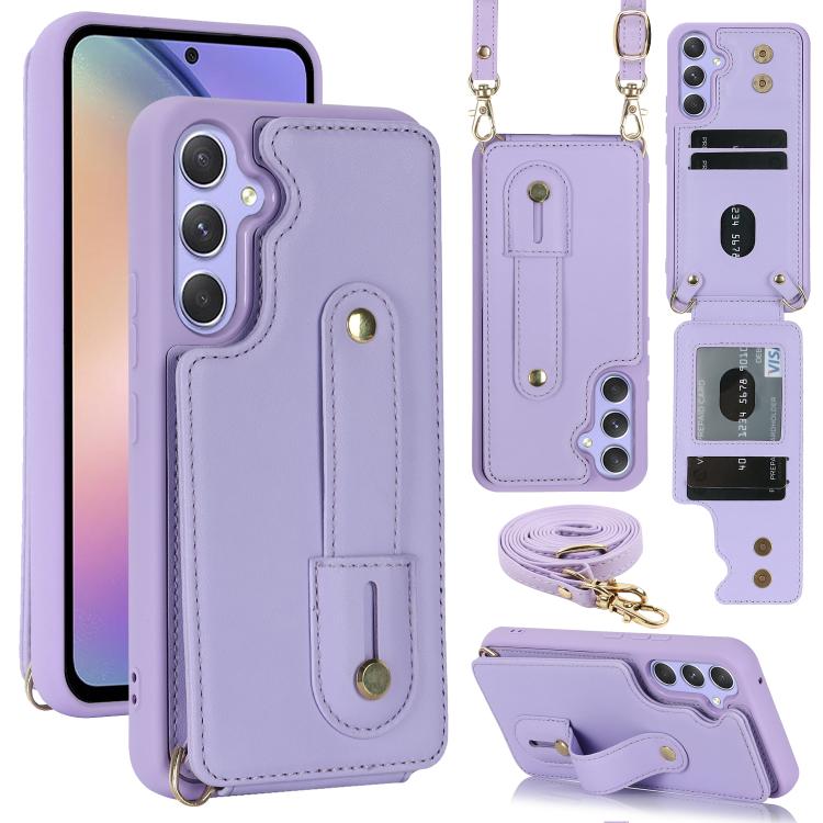 Custodia portafoglio con cinturino verticale per Samsung Galaxy S26+, S26 Ultra