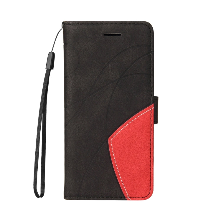 Custodia in pelle bicolore con cerniera per Galaxy S25 Ultra 5G