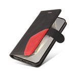 Custodia in pelle bicolore con cerniera per Galaxy S25 Ultra 5G