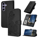 Custodia in pelle con stampa fiori di Datura per Samsung Galaxy S26, S25 FE e