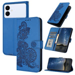 Custodia in pelle con stampa fiori di Datura per Galaxy S26 FE 5G, Samsung