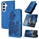 Custodia in pelle con stampa fiori di Datura per Galaxy S26 FE 5G, Samsung