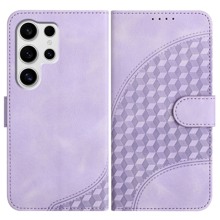 Custodia in pelle con testa di elefante in rilievo e cordino per Samsung Galaxy