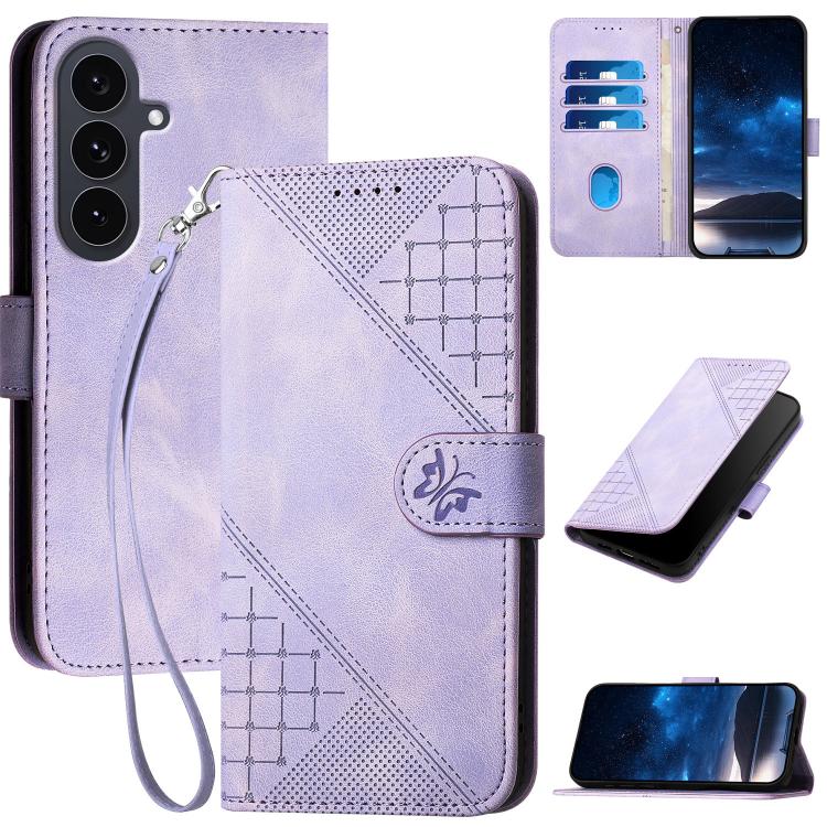 Custodia portafoglio con farfalla per Samsung Galaxy S25 5G - immagine 12