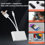 Adattatore lettore schede USB-C Type-C CF TF SD