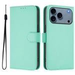 Custodia per telefono in pelle tinta unita effetto pelle con cordino, For iPhone 17e / 16e