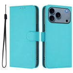 Custodia per telefono in pelle tinta unita effetto pelle con cordino, For iPhone 17e / 16e