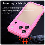 Custodia per telefono Armor Glaze PC Hybrid TPU, For iPhone 17 Pro Max, For iPhone 17 Pro, For iPhone 17, For iPhone Air