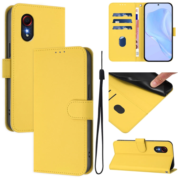 Custodia in pelle con cordino per Samsung Galaxy XCover 5