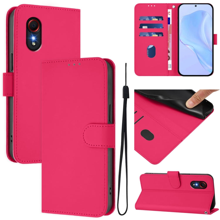 Custodia in pelle con cordino per Samsung Galaxy XCover 5