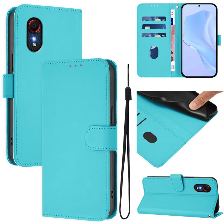 Custodia in pelle con cordino per Samsung Galaxy XCover 5