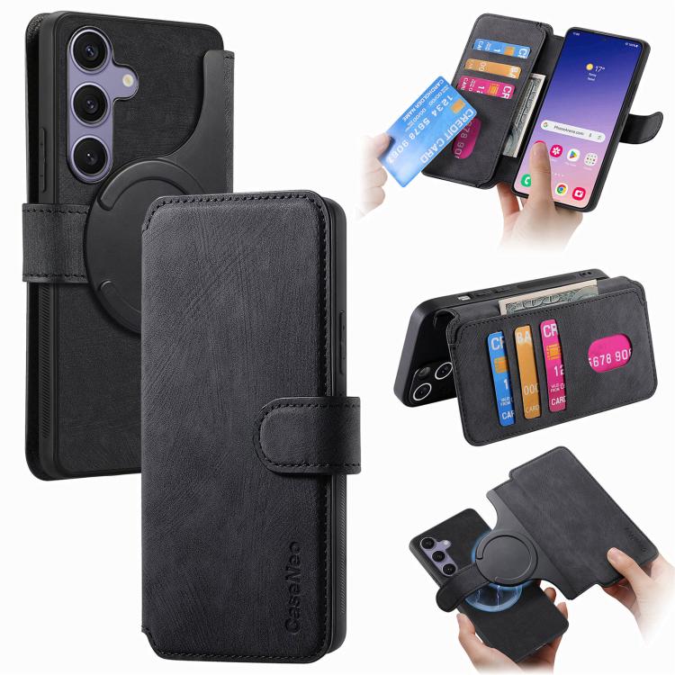 Custodia pelle retrò antifurto per Galaxy S25 FE, Edge, S25 e S25+ 5G
