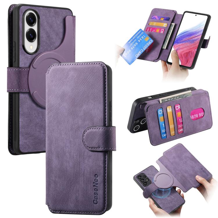 Custodia pelle retrò antifurto per Galaxy S25 FE, Edge, S25 e S25+ 5G
