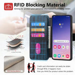 Custodia pelle retrò antifurto per Galaxy S25 FE, Edge, S25 e S25+ 5G