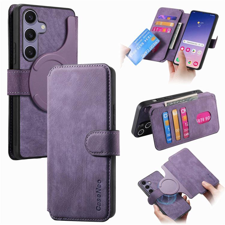 Custodia pelle retrò antifurto per Galaxy S25 FE, Edge, S25 e S25+ 5G