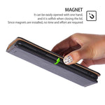Custodia magnetica in pelle tinta unita Gloss Oil per Galaxy A57 5G, Galaxy A37