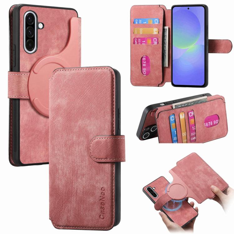 Custodia pelle antifurto con supporto MagSafe per Galaxy A08 A07 A18 A17 A57 A37