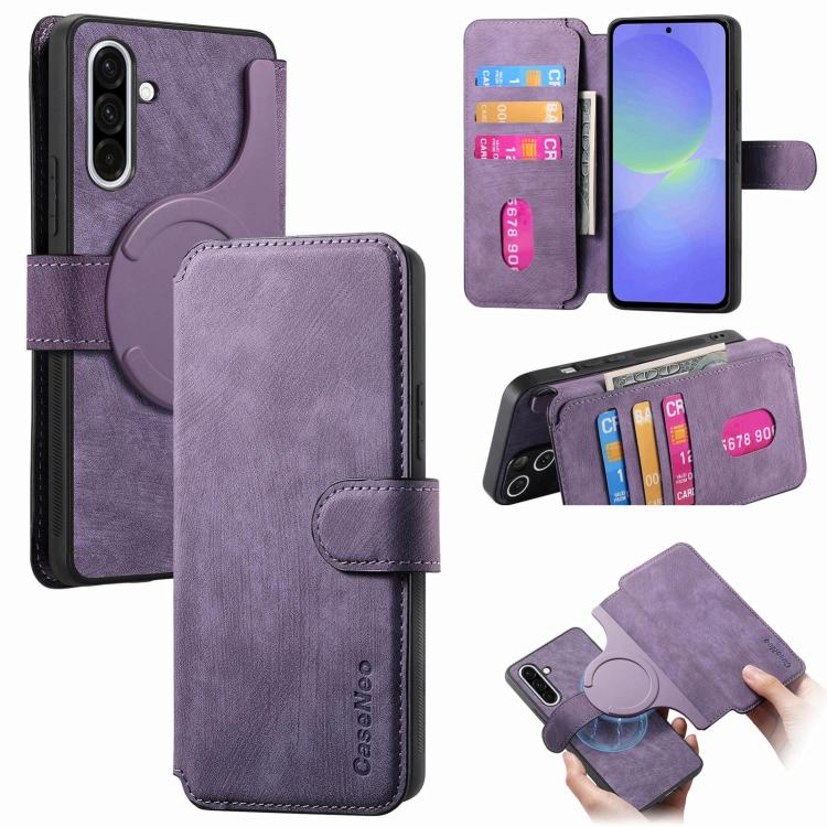 Custodia pelle antifurto con supporto MagSafe per Galaxy A08 A07 A18 A17 A57 A37