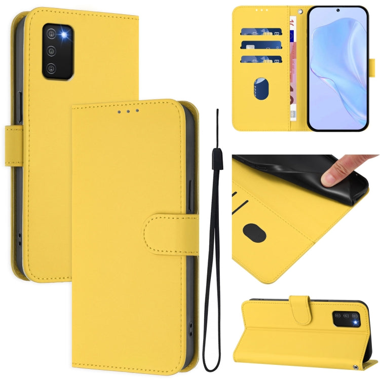 Custodia in pelle con cordino per Samsung Galaxy A03s 164mm