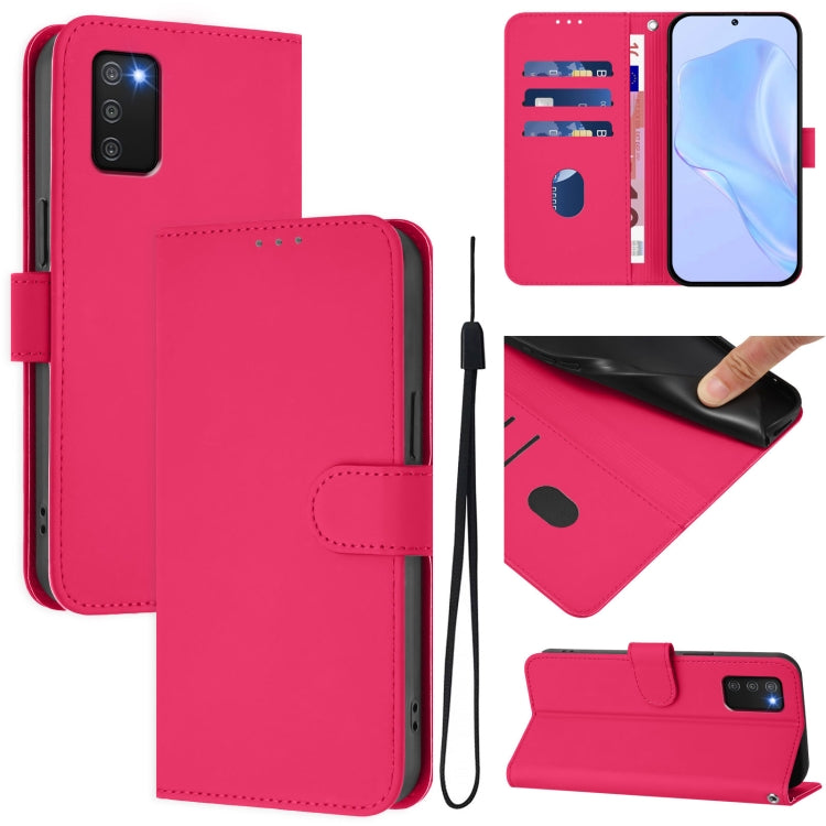Custodia in pelle con cordino per Samsung Galaxy A03s 164mm