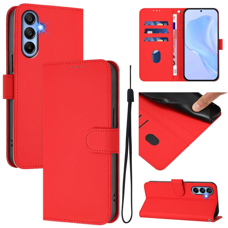 Custodia in pelle con cordino per Samsung Galaxy A15 5G / 4G