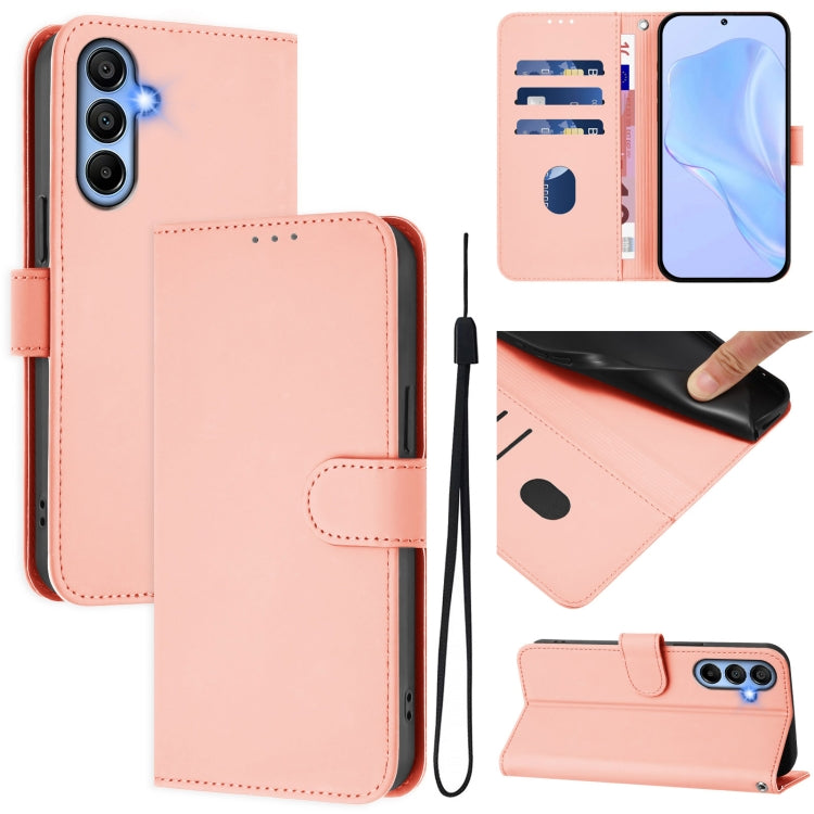 Custodia in pelle con cordino per Samsung Galaxy A15 5G / 4G