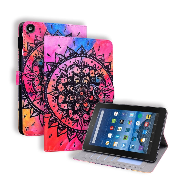 Custodia portafoglio in pelle con slot carte per Fire HD 8 2017