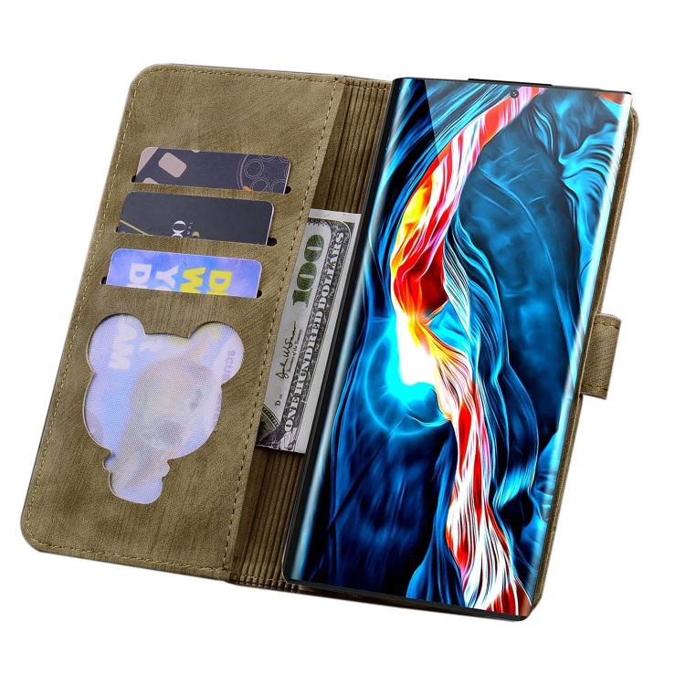 Custodia pelle goffrata con gatto Sakura per Samsung Galaxy S25 Ultra, S24 FE
