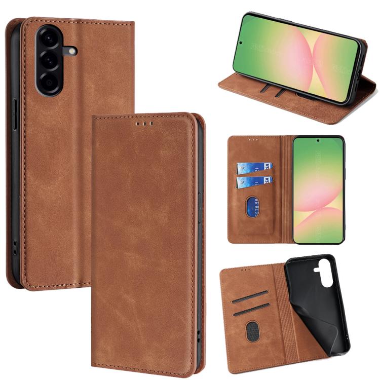 Custodia magnetica in pelle per Galaxy A57 5G, Galaxy A37 5G, Samsung Galaxy A56 - dettaglio 18