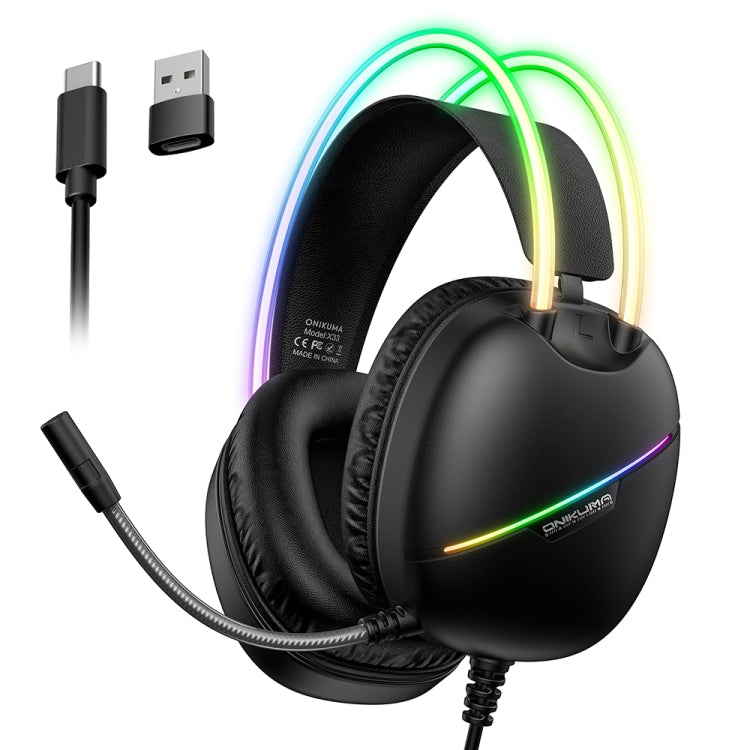 Cuffie gaming ONIKUMA X33 con luce RGB e microfono