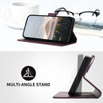 Custodia in pelle con fibbia triangolare per Samsung Galaxy S23, S20 FE e S22