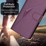 Custodia in pelle con fibbia triangolare per Samsung Galaxy S23, S20 FE e S22