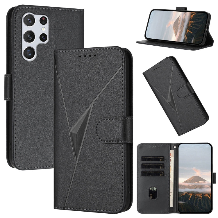 Custodia in pelle con fibbia triangolare per Samsung Galaxy S23, S20 FE e S22