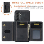 Borsa multi-carta a 3 pieghe con custodia magnetica per Samsung Galaxy A56, A26