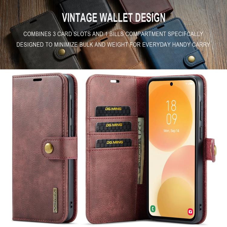 Custodia in pelle magnetica staccabile per Samsung Galaxy A57, A37, A27 e A17