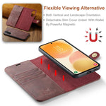 Custodia in pelle magnetica staccabile per Samsung Galaxy A57, A37, A27 e A17