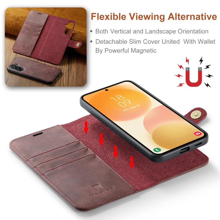 Custodia in pelle magnetica staccabile per Samsung Galaxy A57, A37, A27 e A17