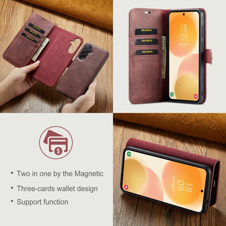 Custodia in pelle magnetica staccabile per Samsung Galaxy A57, A37, A27 e A17