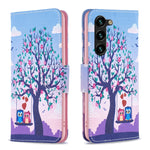 Custodia in pelle con motivo colorato per Samsung Galaxy S25 e S25+ 5G