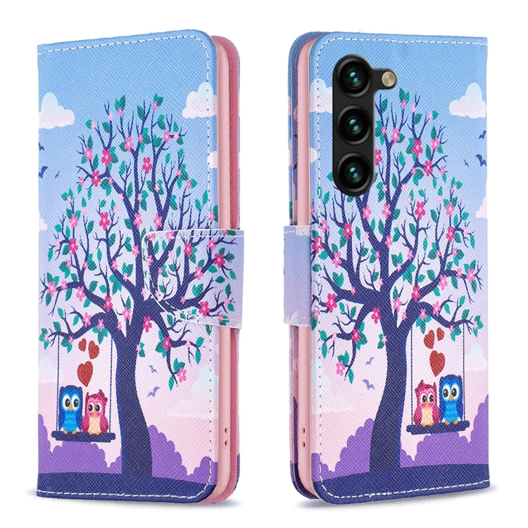 Custodia in pelle con motivo colorato per Samsung Galaxy S25 e S25+ 5G