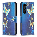 Custodia in pelle con motivo colorato per Samsung Galaxy S25 e S25+ 5G