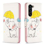 Custodia in pelle con motivo colorato per Samsung Galaxy S25 e S25+ 5G