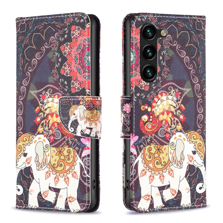 Custodia in pelle con motivo colorato per Samsung Galaxy S25 e S25+ 5G