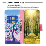 Custodia in pelle con motivo colorato per Samsung Galaxy S25 e S25+ 5G