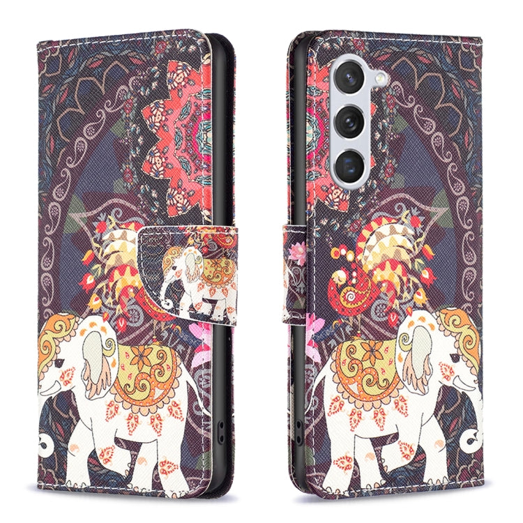 Custodia in pelle con motivo colorato per Samsung Galaxy S25 e S25+ 5G