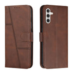 Custodia in pelle con fibbia e texture in vitello per Samsung Galaxy S26+, S26
