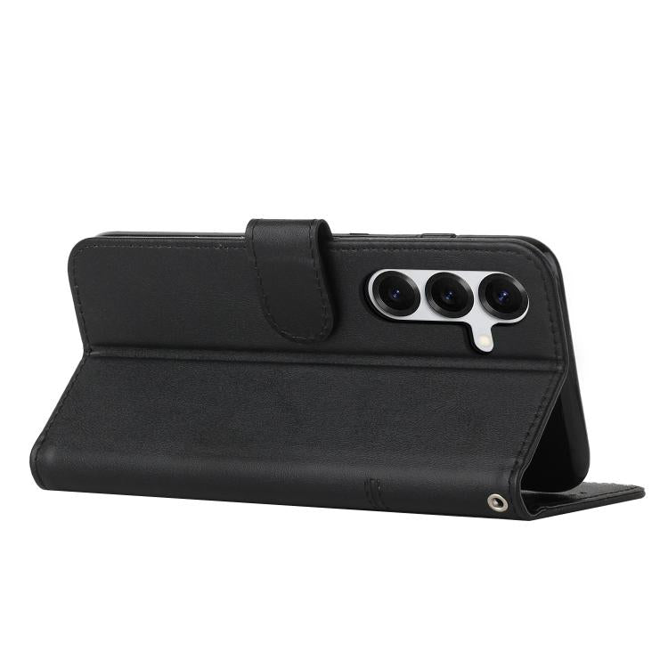 Custodia in pelle con fibbia e texture in vitello per Samsung Galaxy S26+, S26