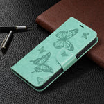 Custodia in pelle con motivo a due farfalle per Samsung Galaxy S25 e S25+ 5G